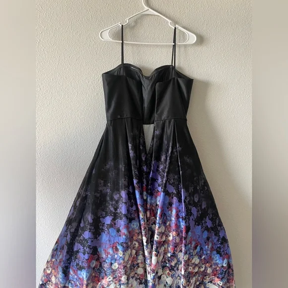 Adam Black Satin Dress - Picture 7 of 11